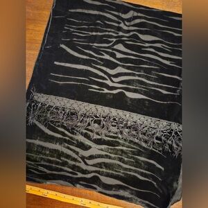 Lane Bryant Black and Gray Scarf